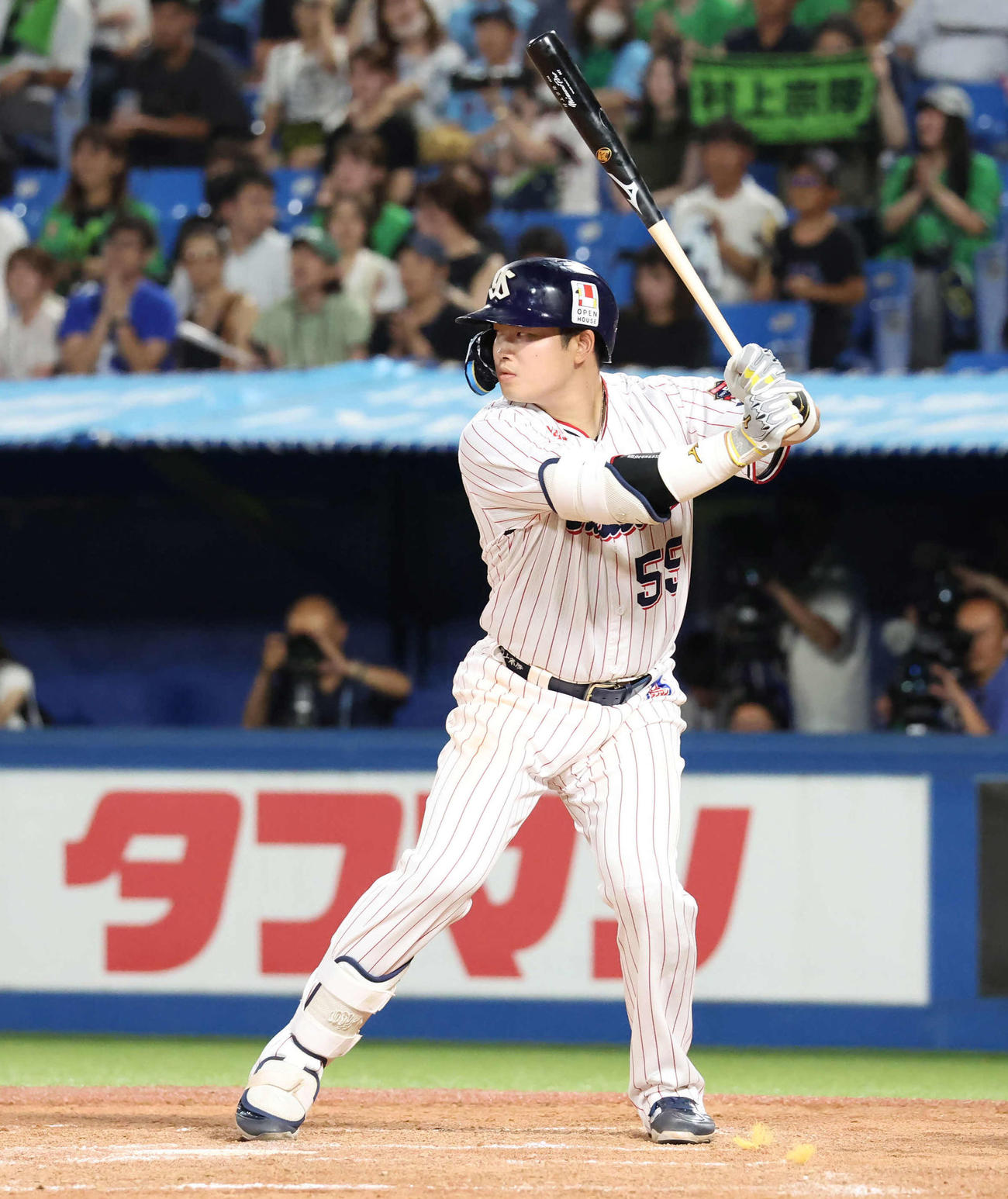 ヤクルト村上宗隆（2024年8月23日撮影）