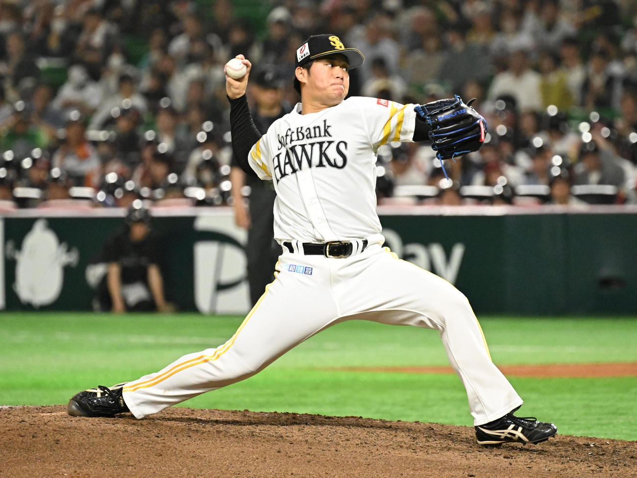 ソフトバンク沢柳亮太郎（2024年4月21日撮影）