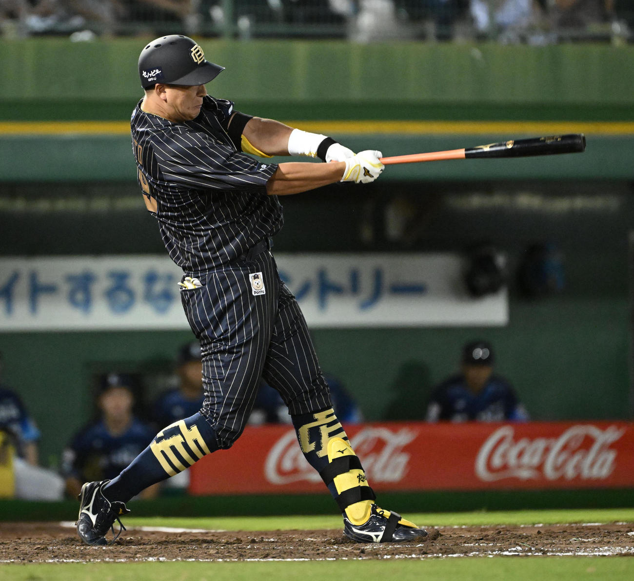 オリックス対西武　2回裏オリックス1死、杉本は先制の左越え本塁打を放つ（撮影・石井愛子）