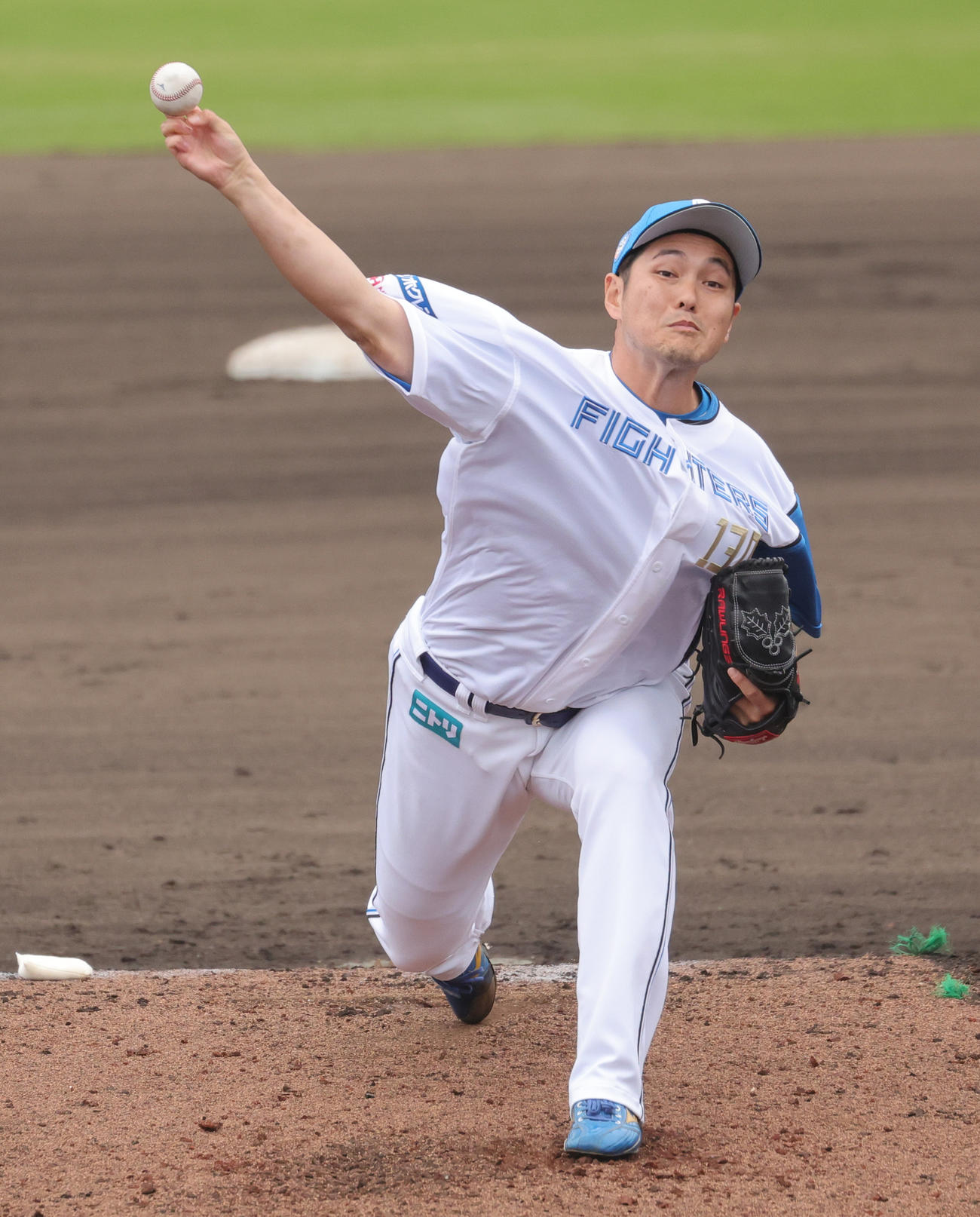 日本ハム鍵谷（2024年4月23日撮影）