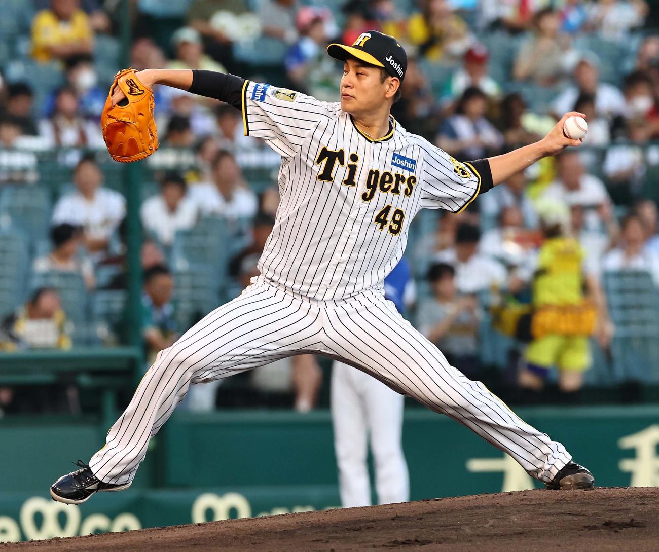 阪神対中日　阪神先発の大竹（撮影・上田博志）