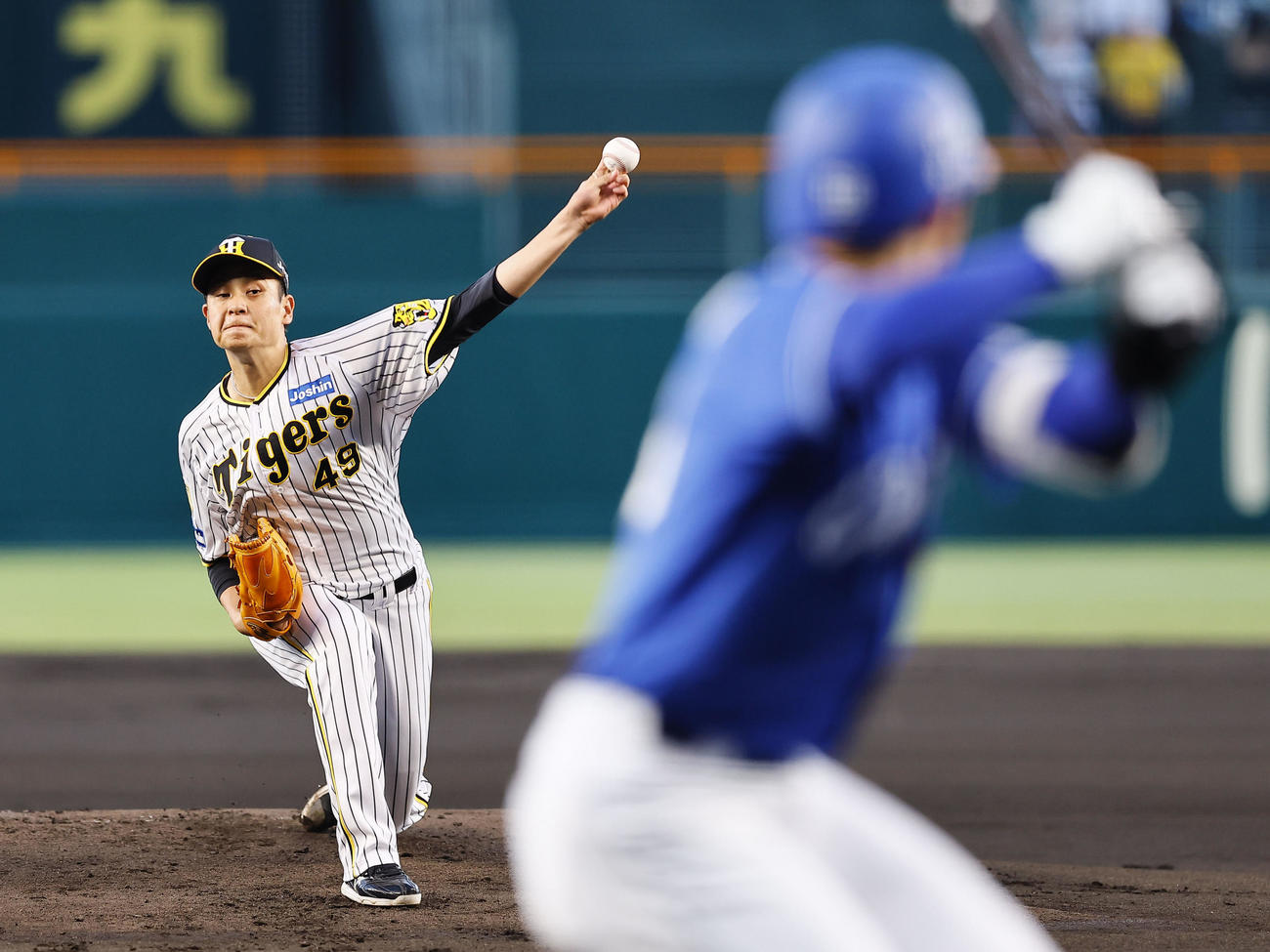 阪神対中日　阪神先発の大竹（撮影・藤尾明華）