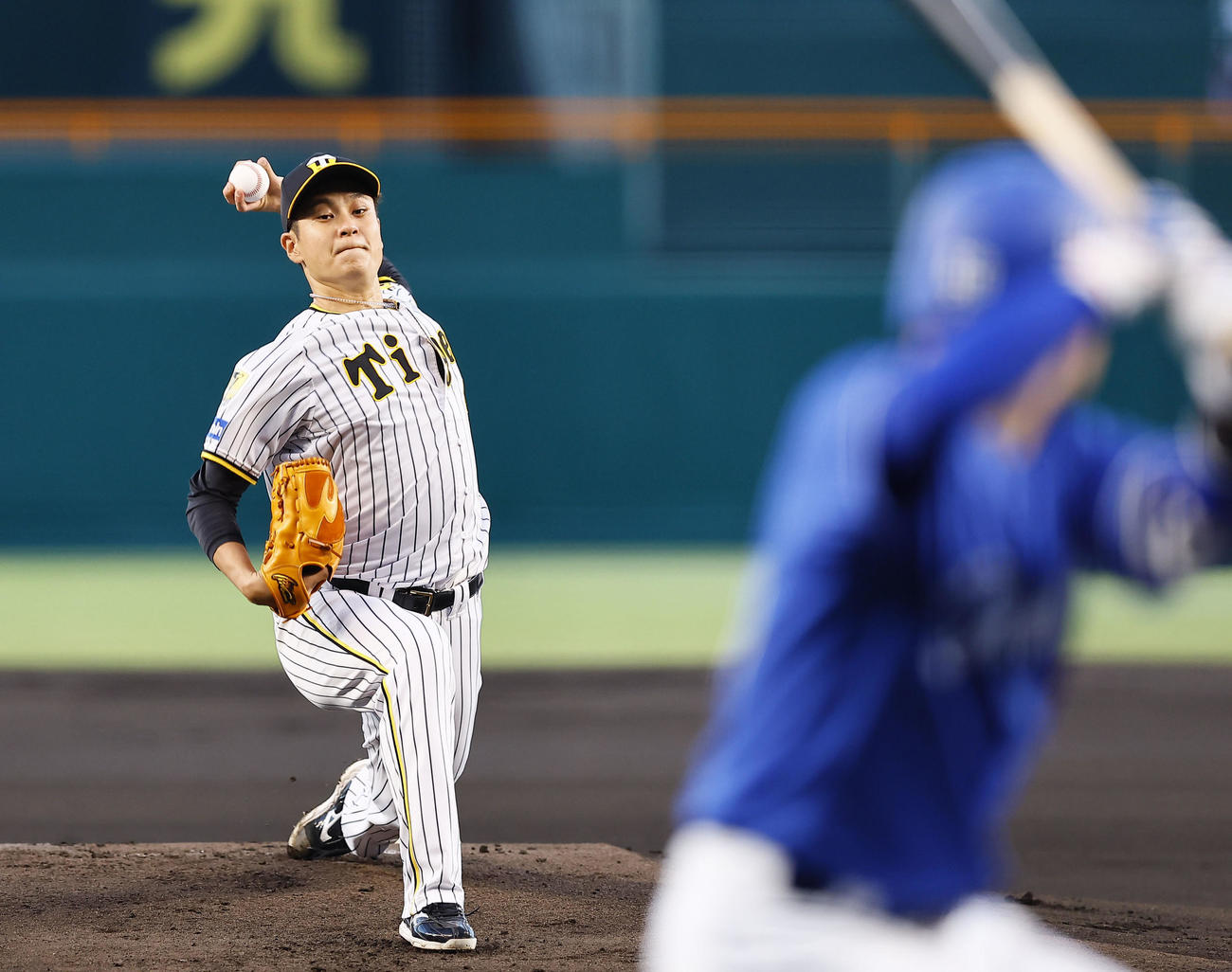 阪神対中日　阪神先発の大竹（撮影・藤尾明華）