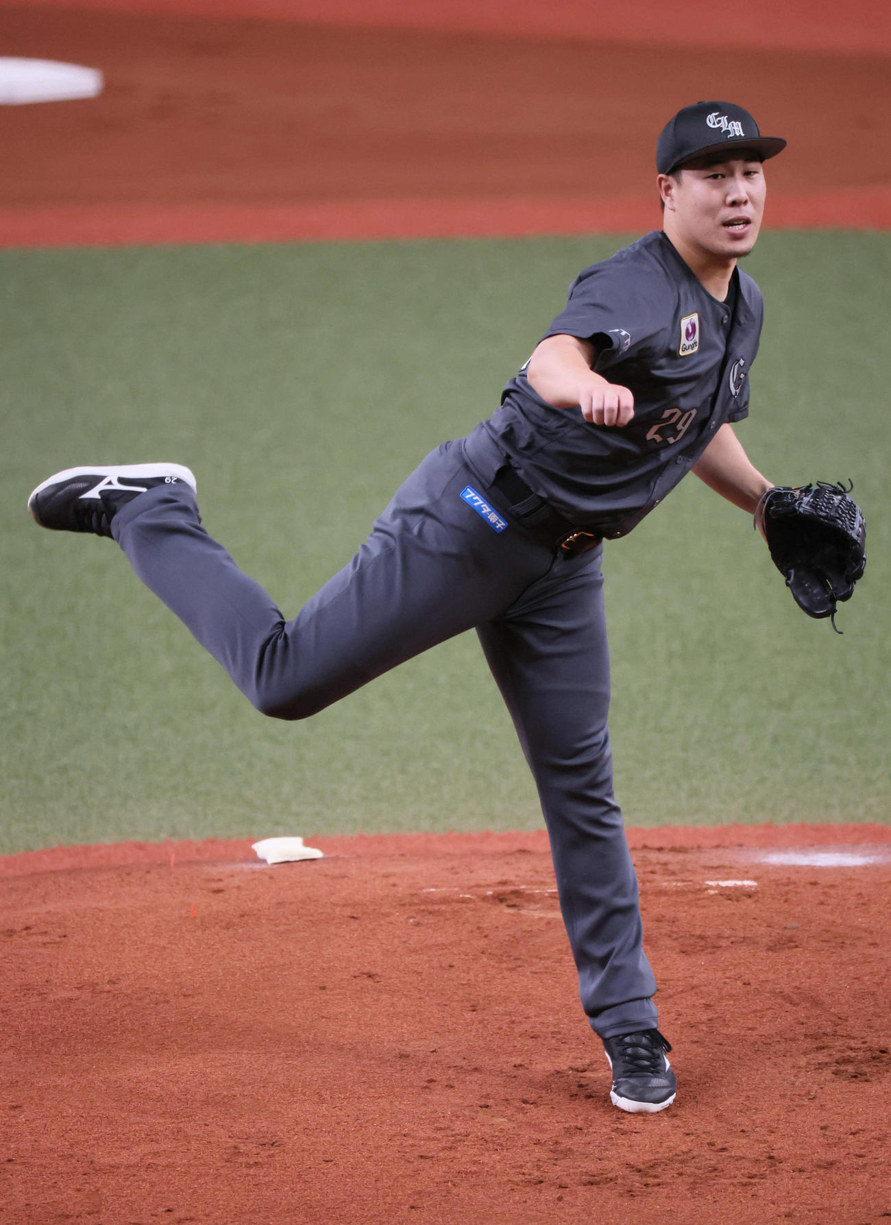 ロッテ西野勇士（2024年8月撮影）