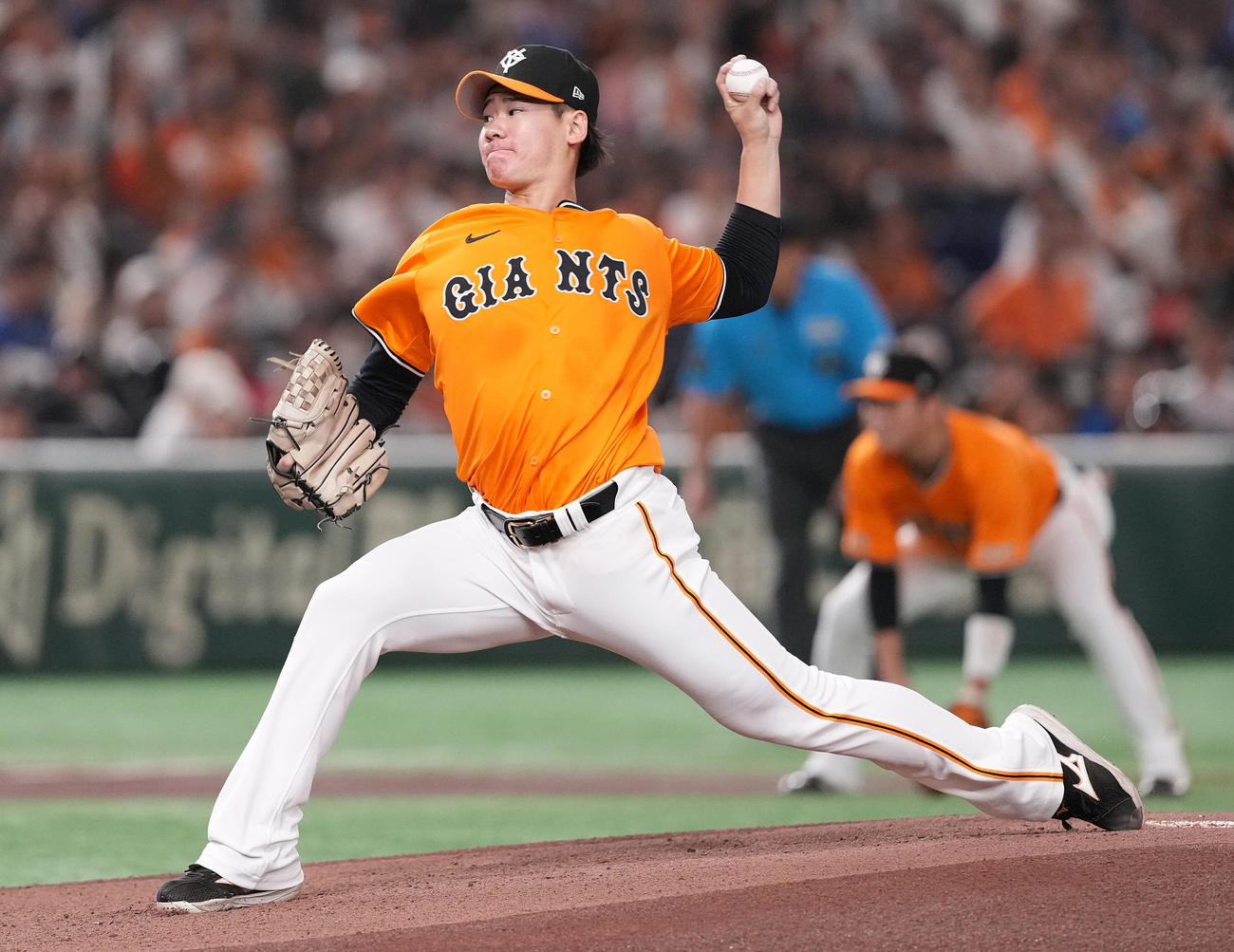 巨人井上温大（2024年8月24日撮影）