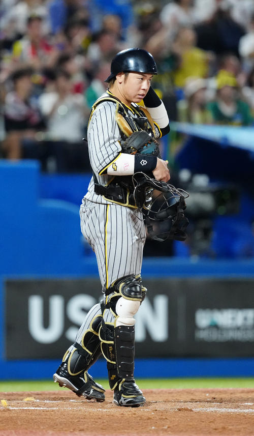 【阪神】梅野隆太郎が初回からバズーカ発動 西川遥輝の動き察知し、1発で帰塁しとめる - プロ野球 : 日刊スポーツ