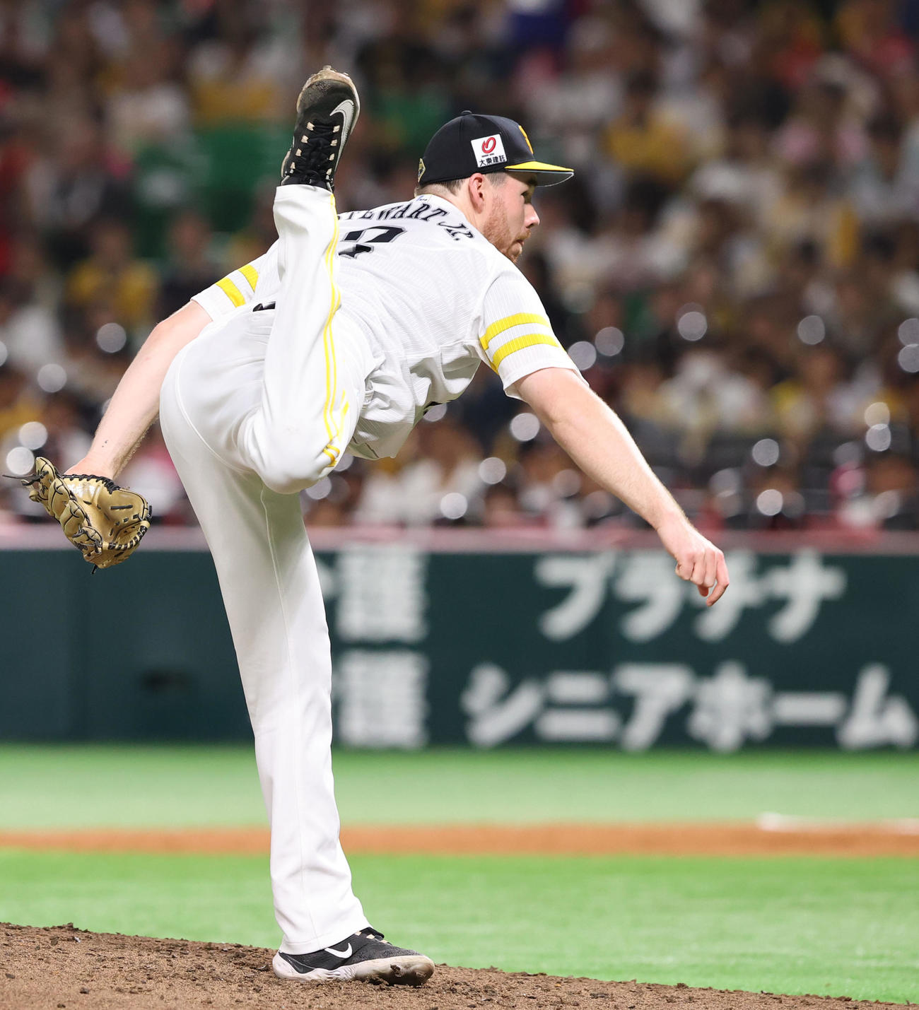 ソフトバンク対西武　ソフトバンク先発のスチュワート（撮影・鬼束羽瑠菜）