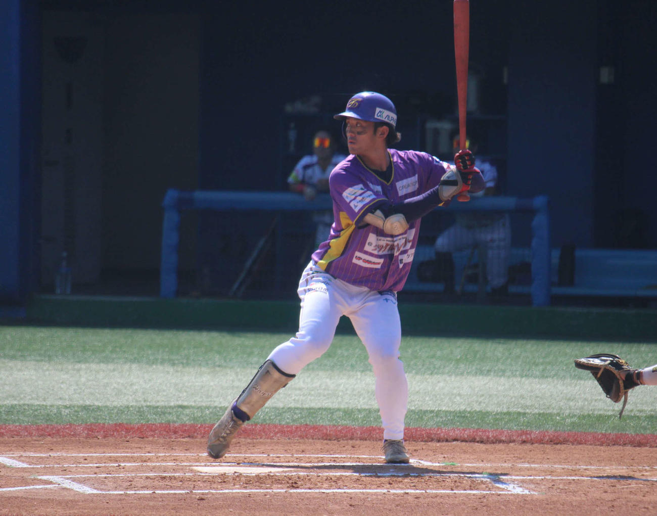 今秋ドラフト候補に挙がるBC神奈川・山口（撮影・金子真仁）