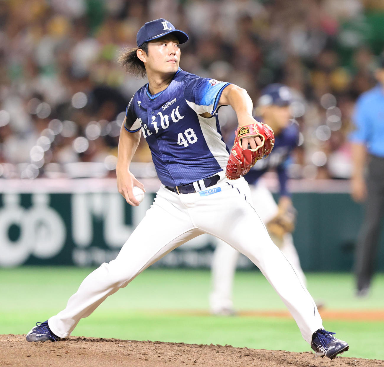 ソフトバンク対西武　西武先発の今井（撮影・鬼束羽瑠菜）