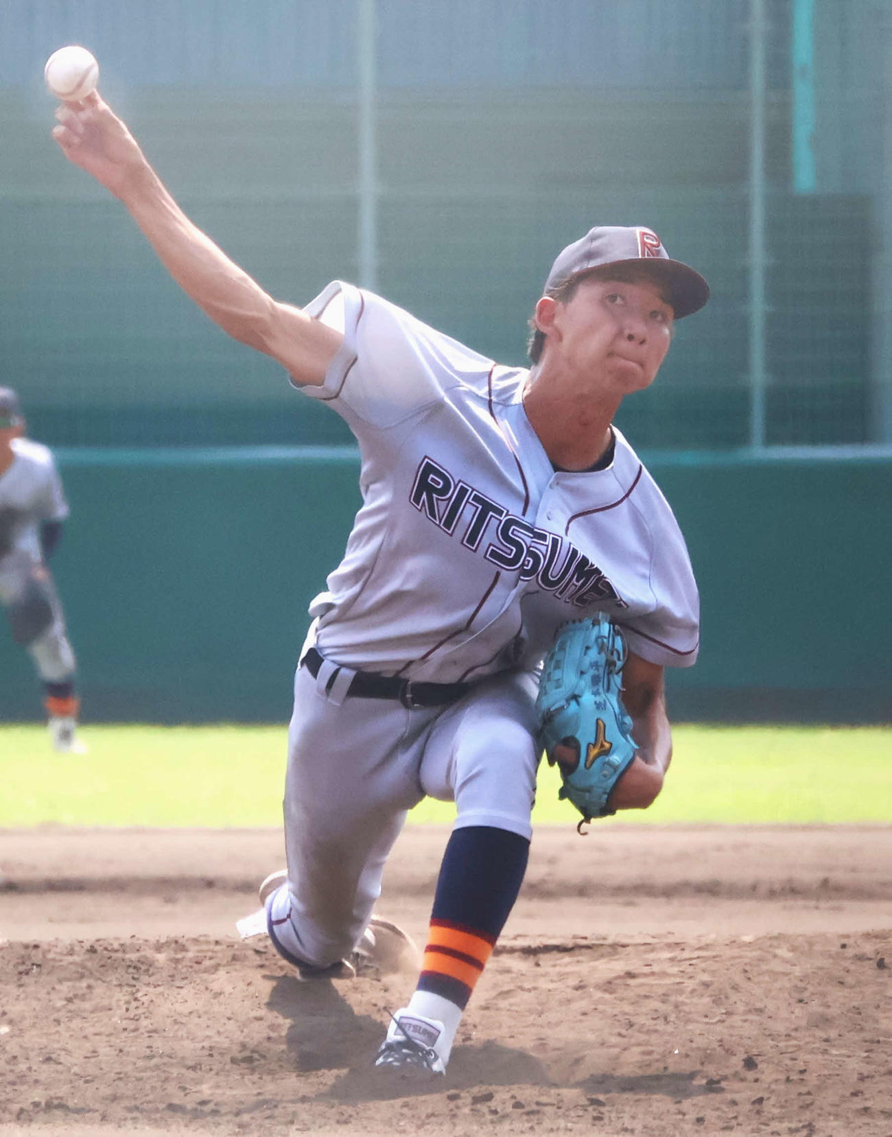 立命大対関学大　立命大先発の芝本（撮影・塚本光）