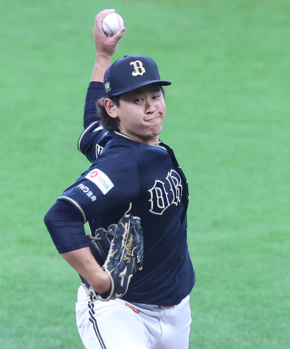 日本ハム対オリックス　力投する宮城（撮影・黒川智章）