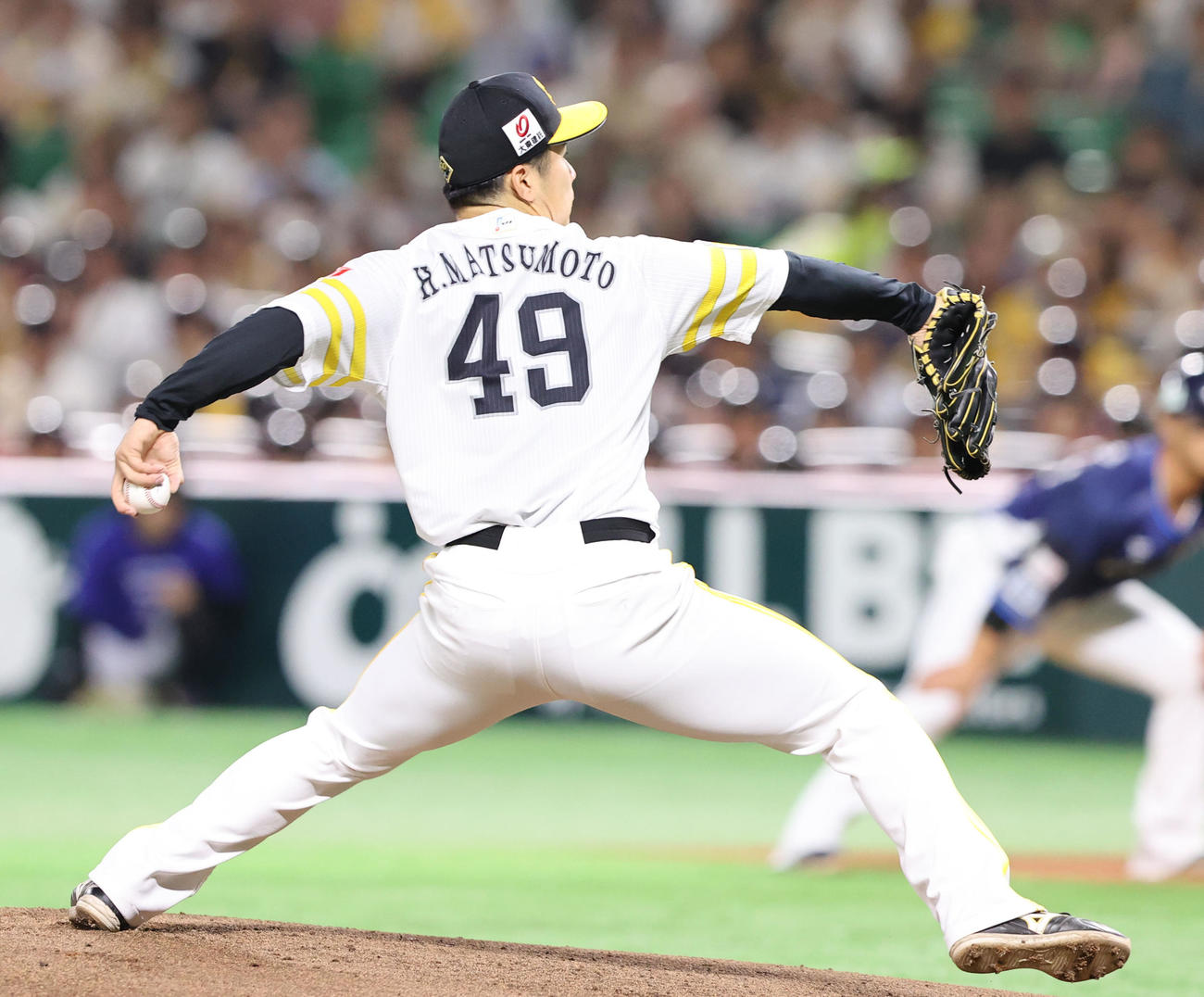 ソフトバンク対西武　ソフトバンク先発の松本晴（撮影・鬼束羽瑠菜）