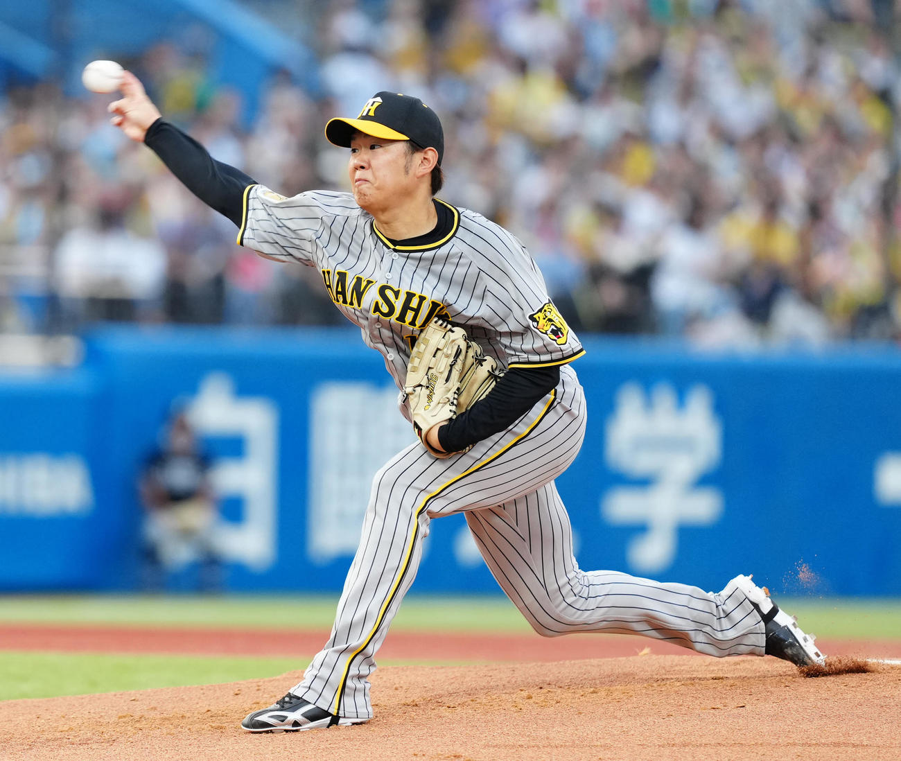ヤクルト対阪神　阪神先発の西勇（撮影・江口和貴）