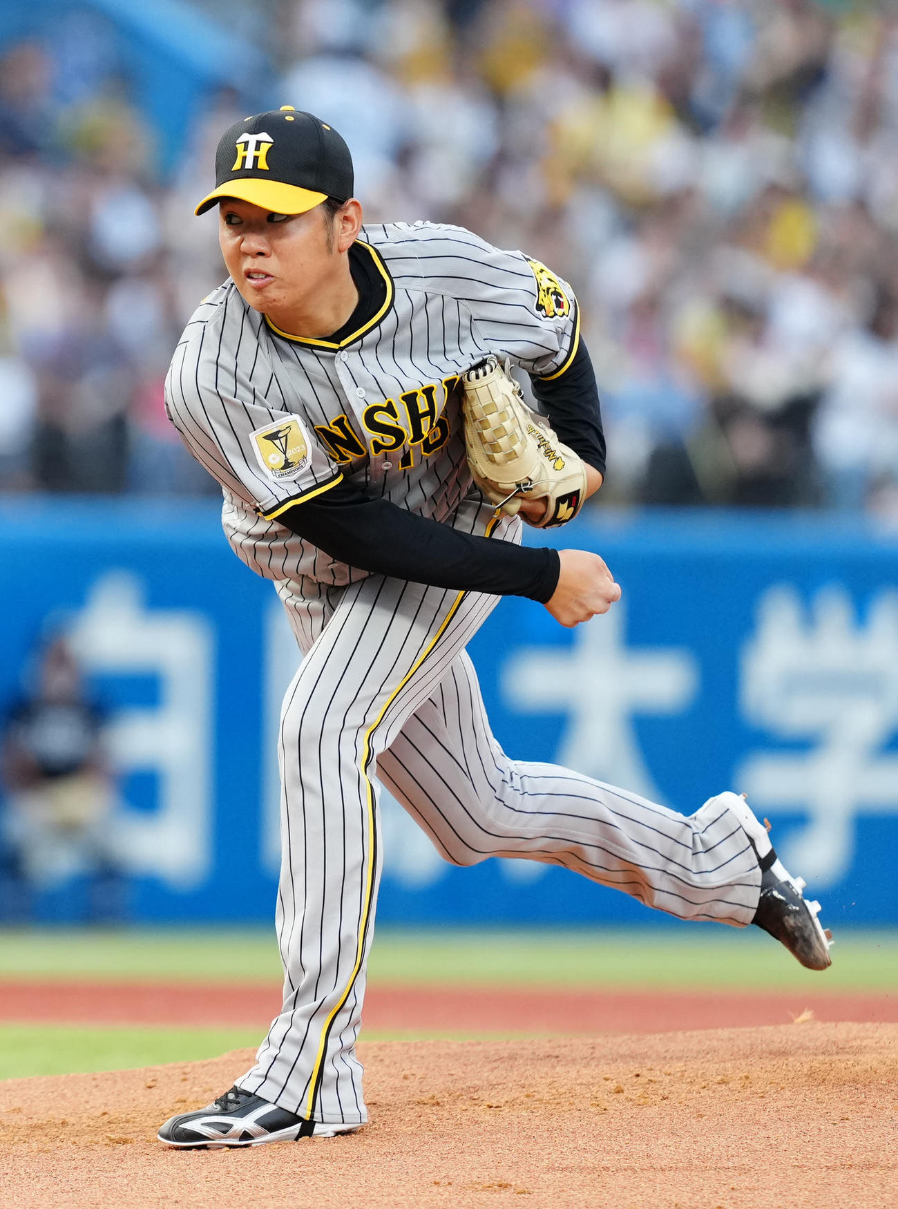 ヤクルト対阪神　阪神先発の西勇（撮影・江口和貴）