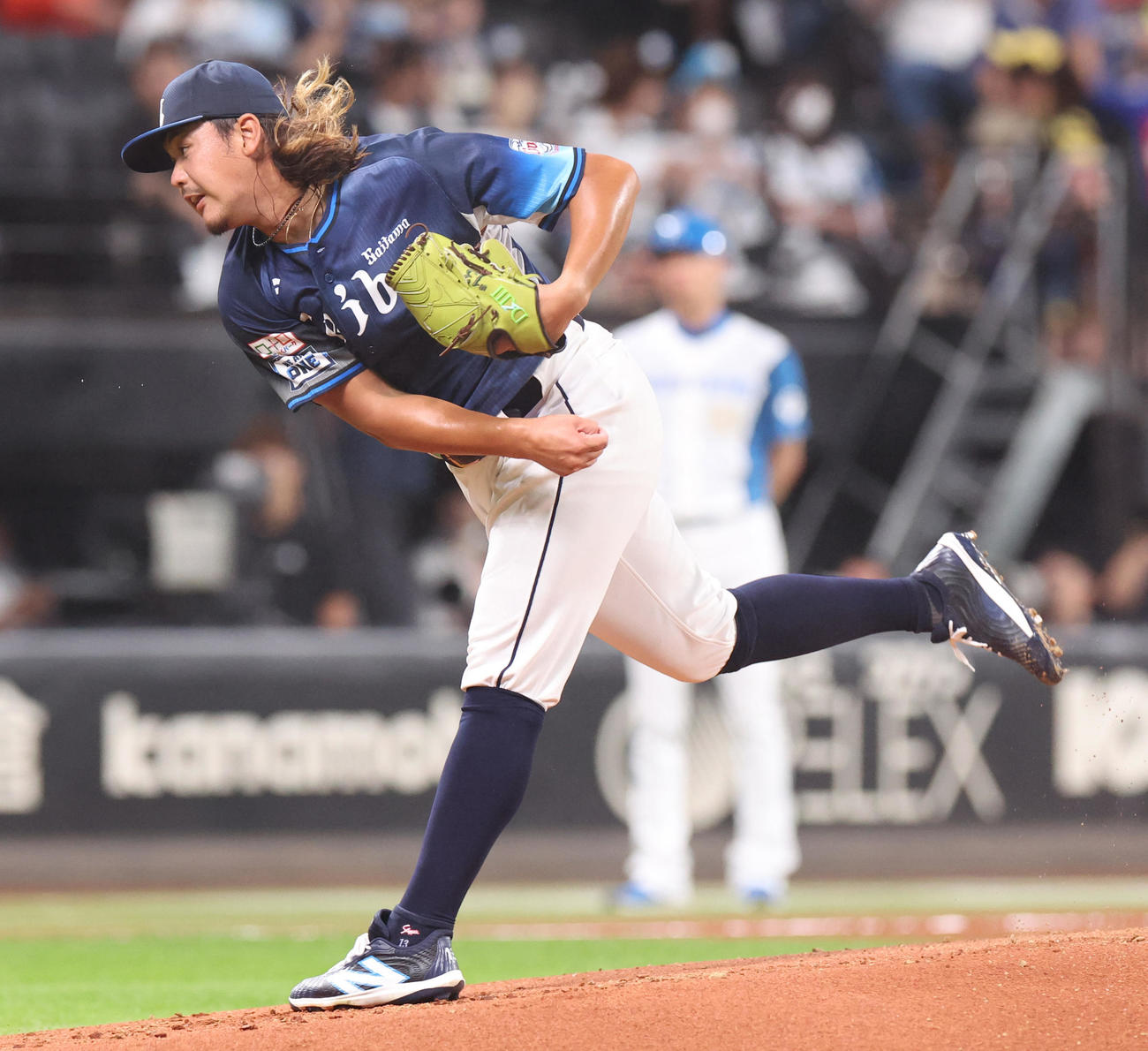 日本ハム対西武　西武先発の高橋（撮影・佐藤翔太）
