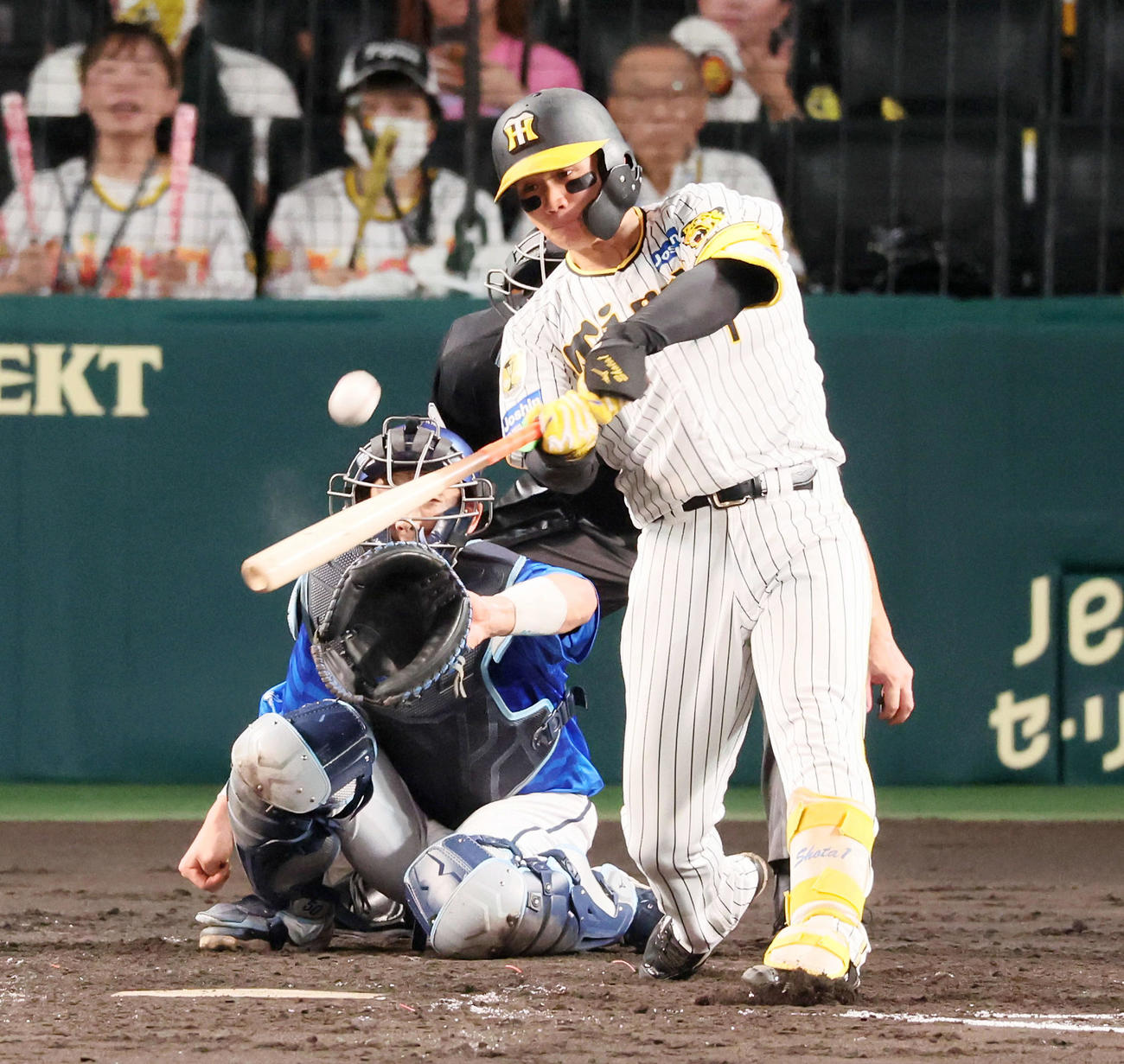 阪神対DeNA 5回裏阪神1死、森下は左越え本塁打を放つ（撮影・加藤哉）