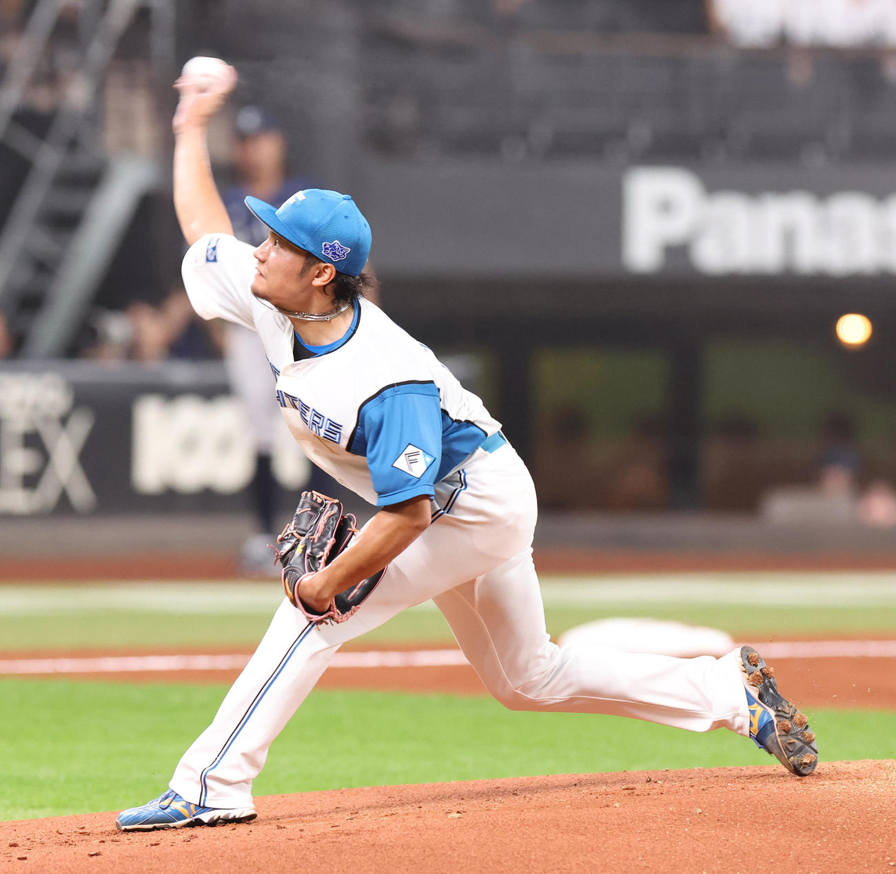 日本ハム対西武　日本ハム先発の伊藤（撮影・佐藤翔太）
