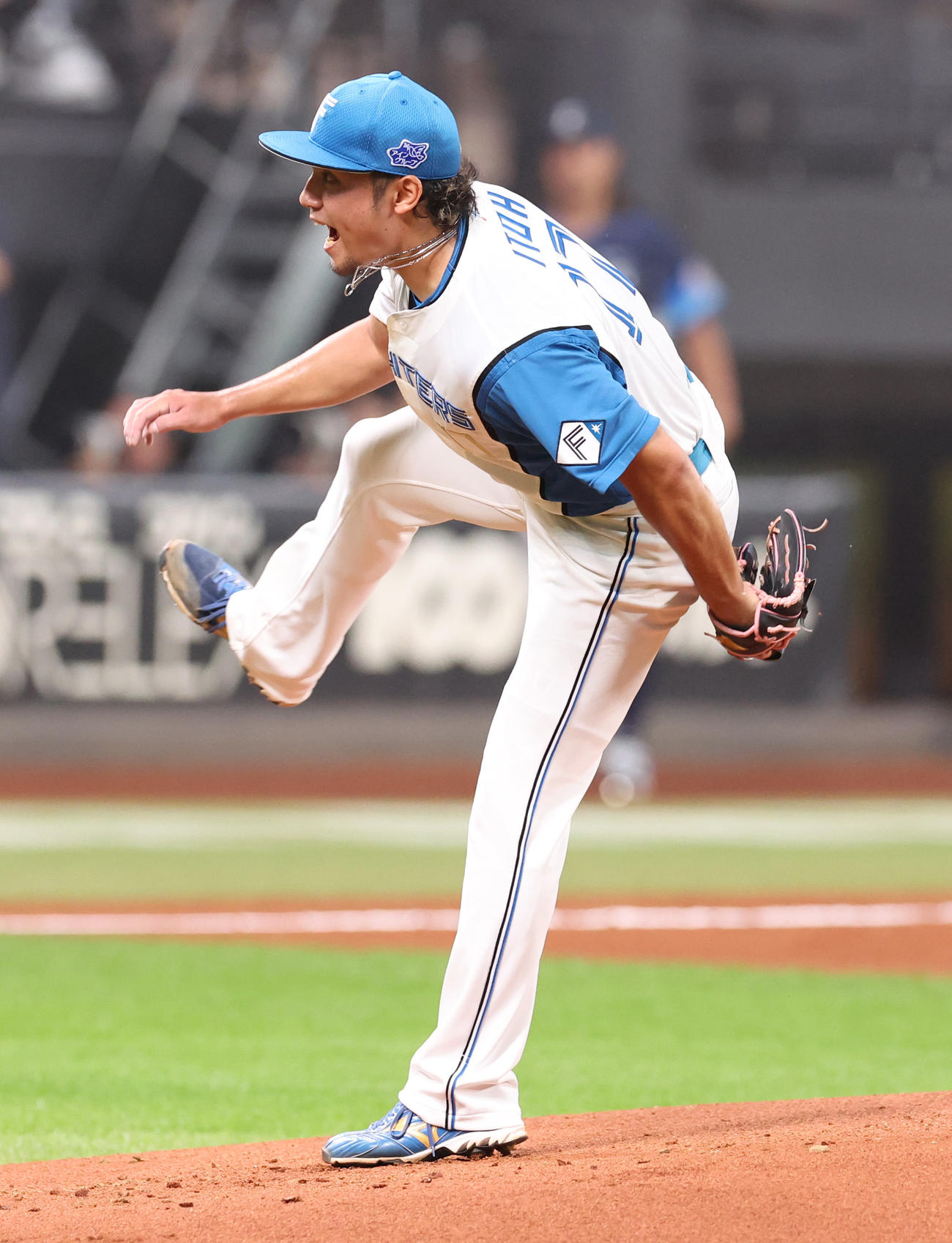日本ハム対西武　日本ハム先発の伊藤（撮影・佐藤翔太）