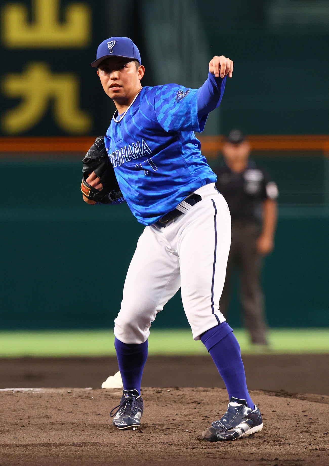 阪神対DeNA DeNA先発の東（撮影・上山淳一）