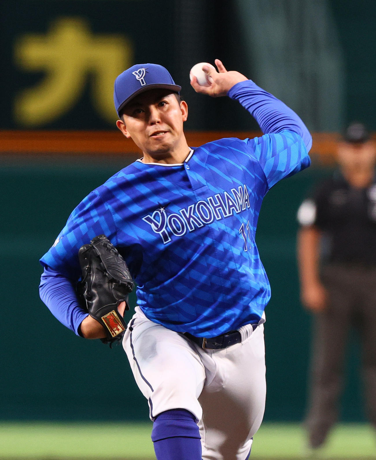 阪神対DeNA DeNA先発の東（撮影・上山淳一）
