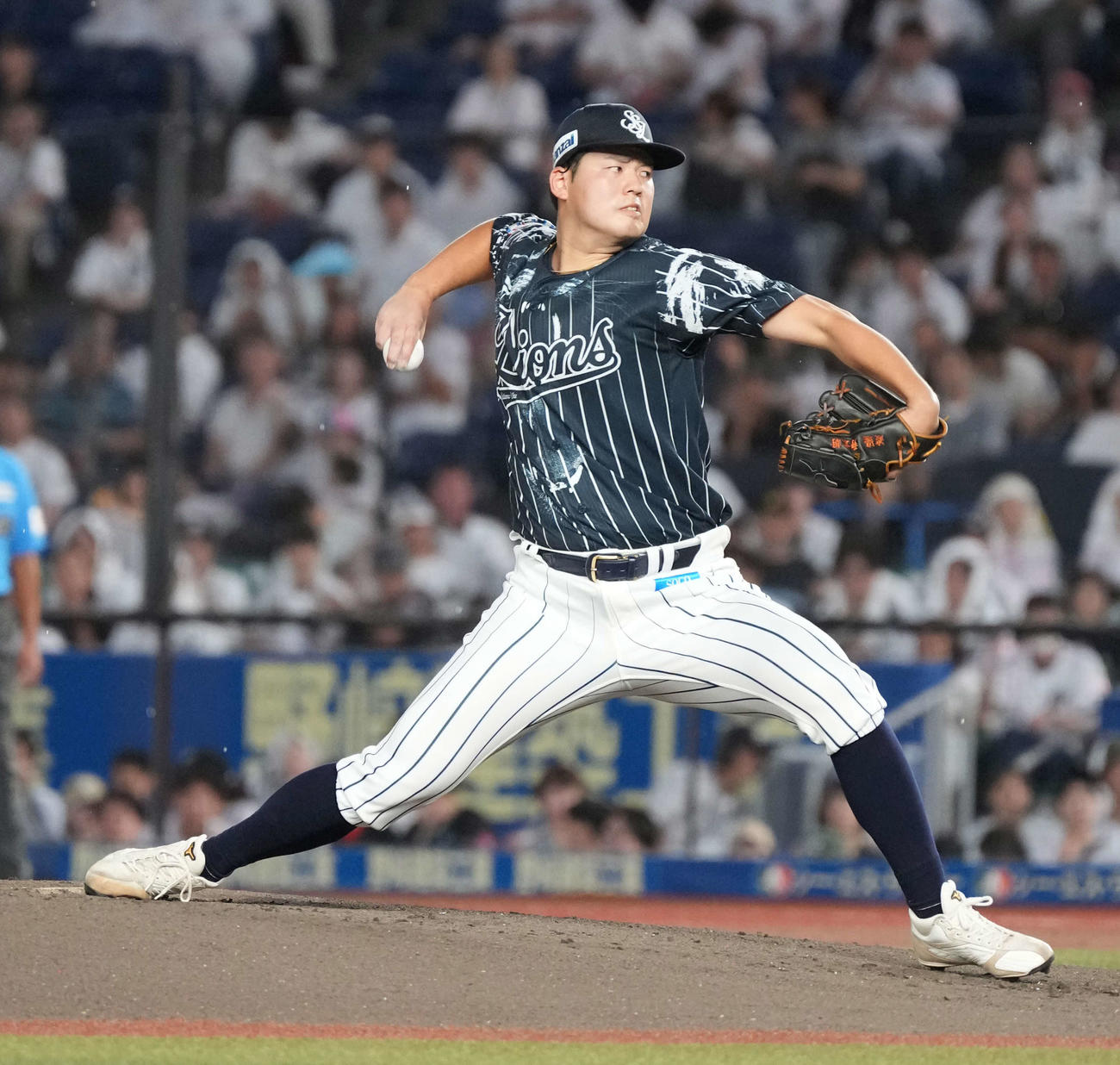 西武渡辺勇太朗（2024年8月29日撮影）