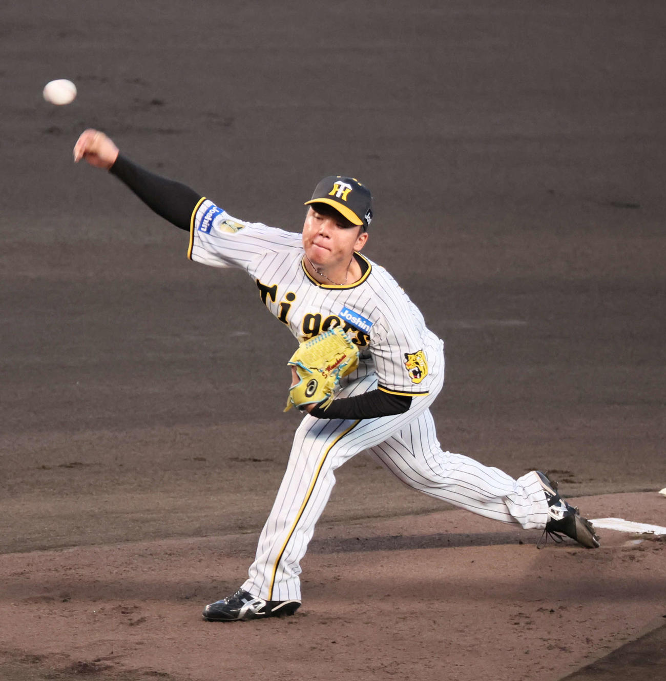 阪神対DeNA　阪神先発の村上頌（撮影・宮崎幸一）