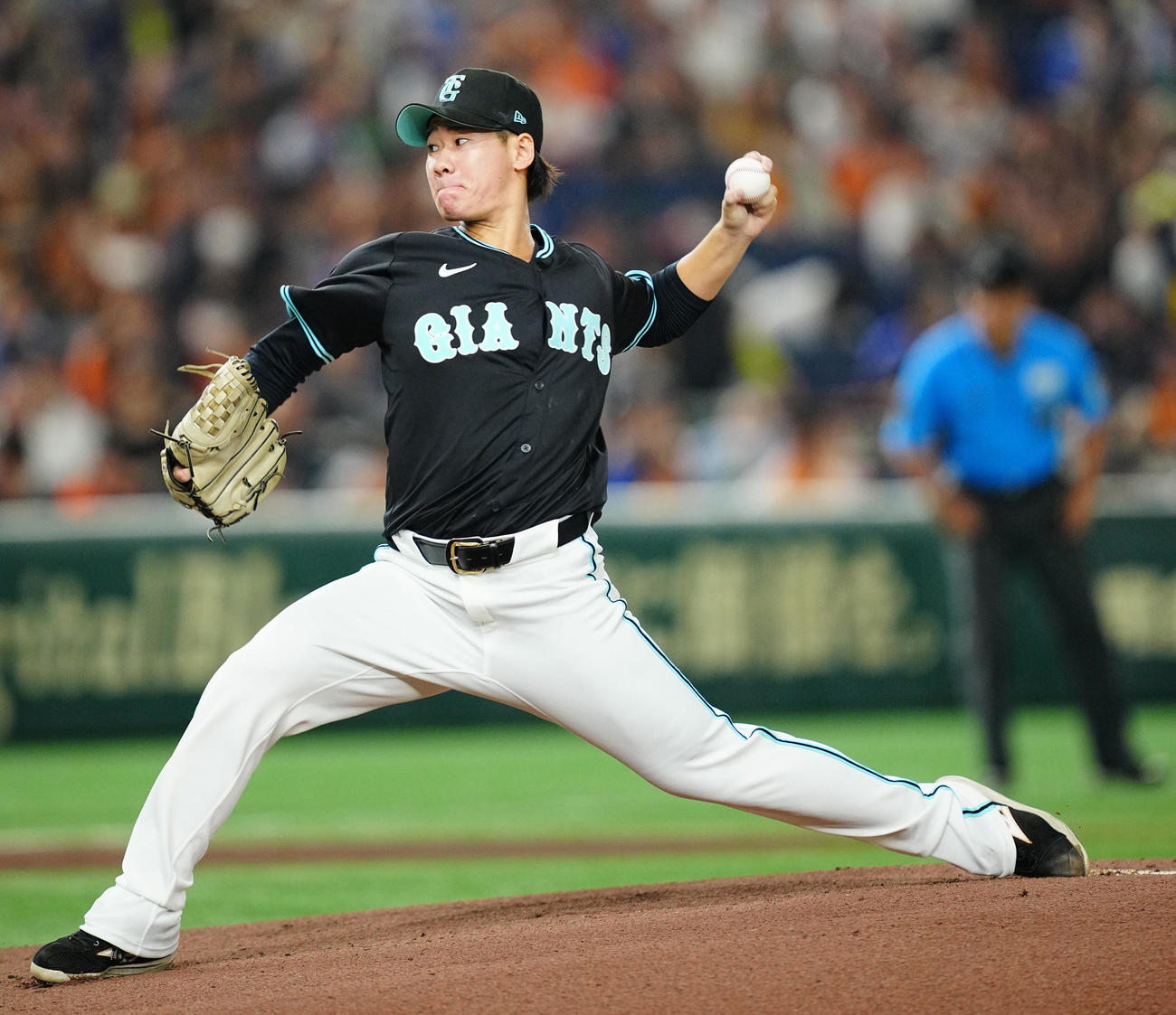 巨人井上温大（2024年9月7日撮影）
