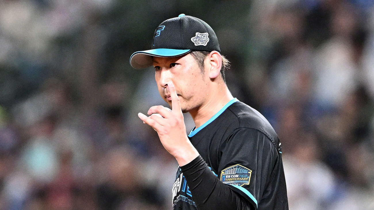日本ハム加藤貴之（2024年8月30日撮影）