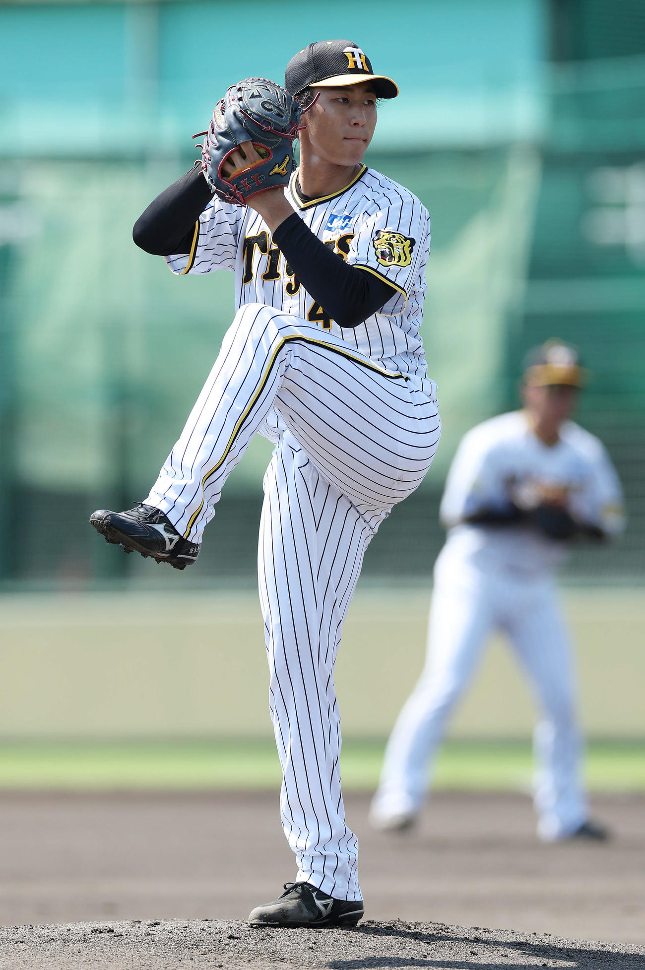 阪神対くふうハヤテ　阪神先発の茨木（撮影・前田充）