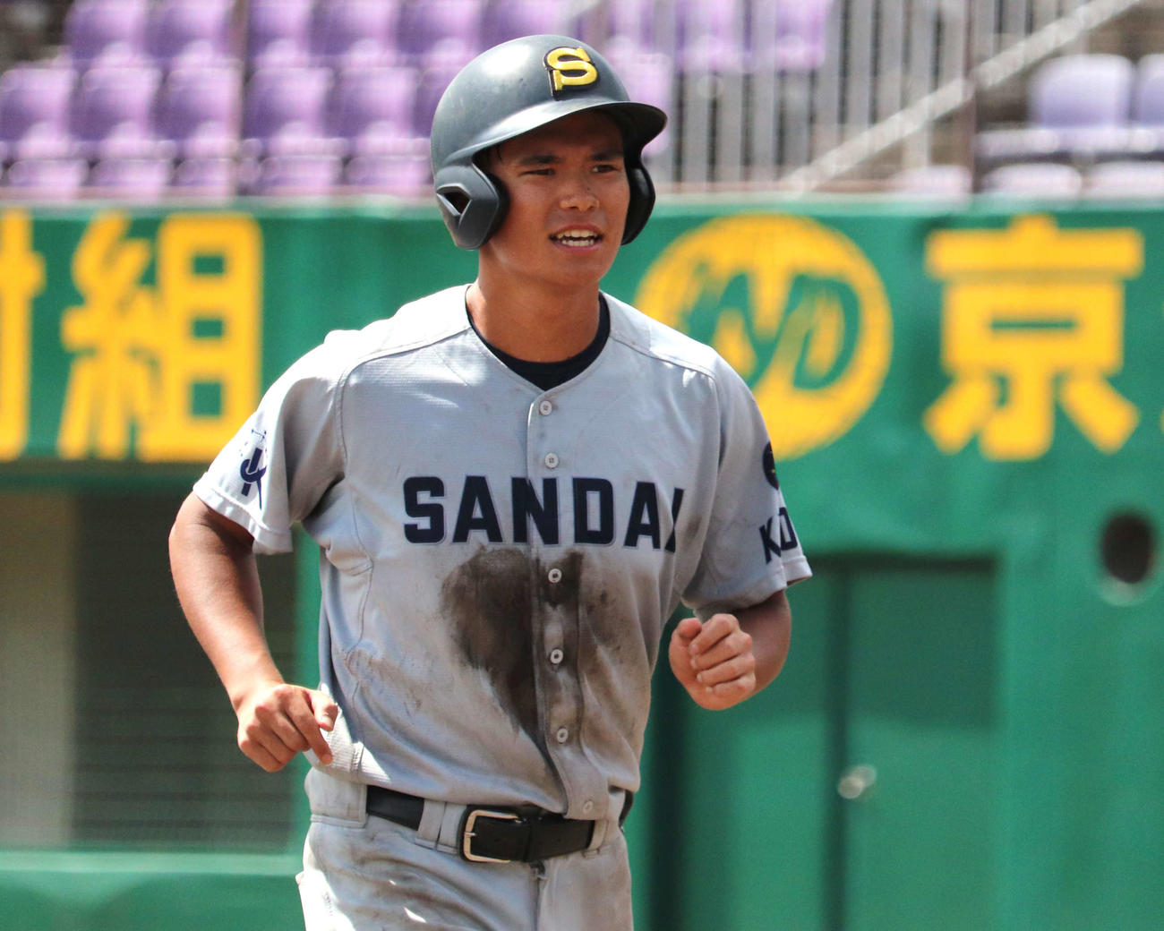 大院大との1回戦　3戦連続打点をマークした、京産大・山本（撮影・中島麗）