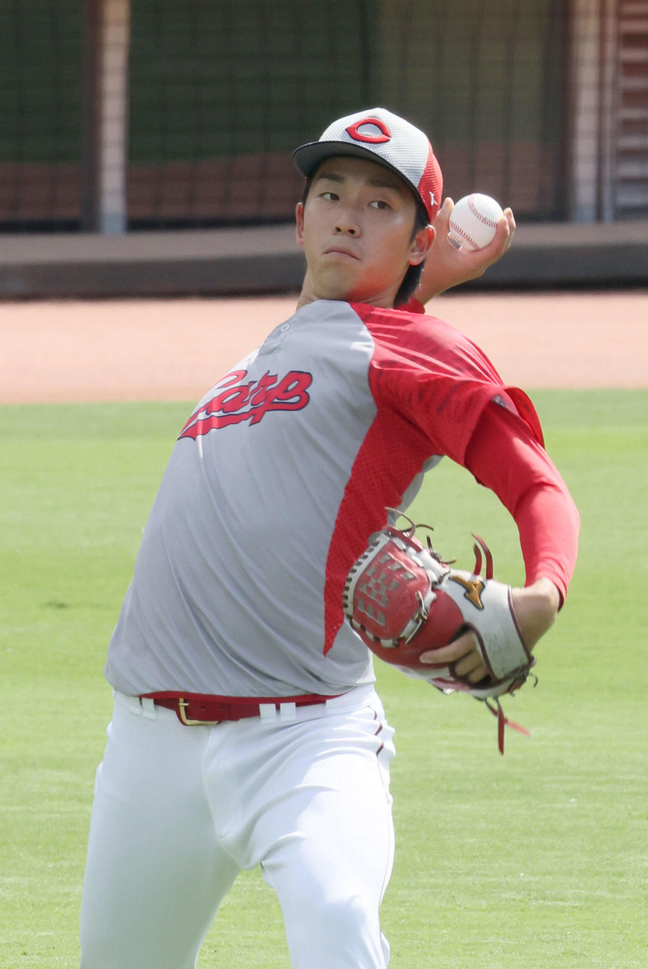 広島ドラフト1位の常広羽也斗（024年9月10日撮影）