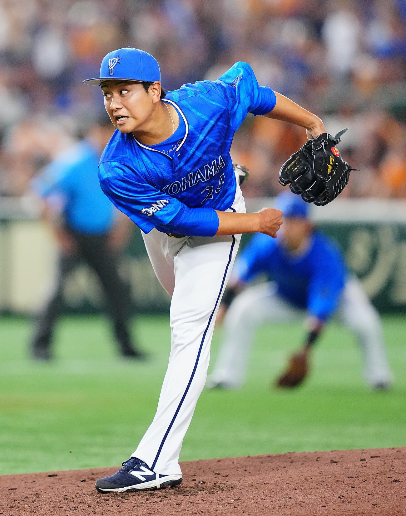 DeNA吉野光樹（2024年9月8日撮影）