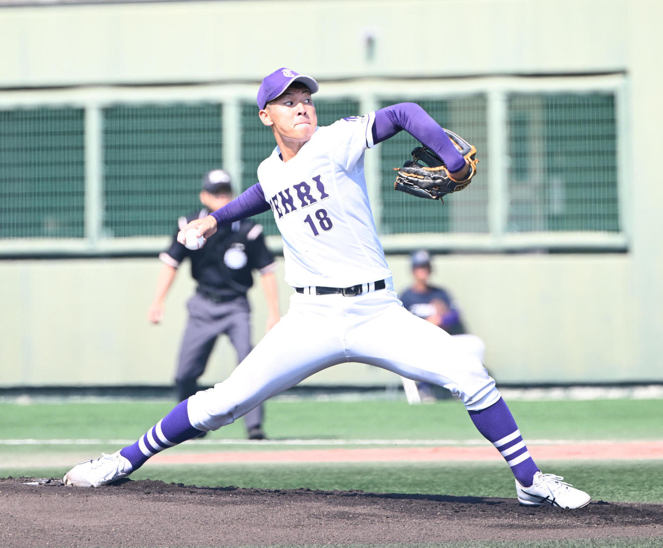 天理大・長野健大（2024年9月7日撮影）