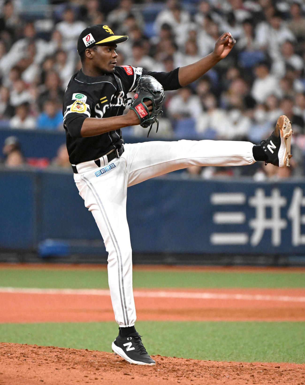 オリックス対ソフトバンク　ソフトバンク先発のモイネロ（撮影・石井愛子）