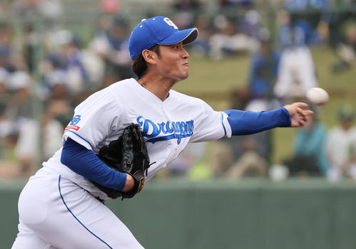中日砂田毅樹(2024年2月撮影)