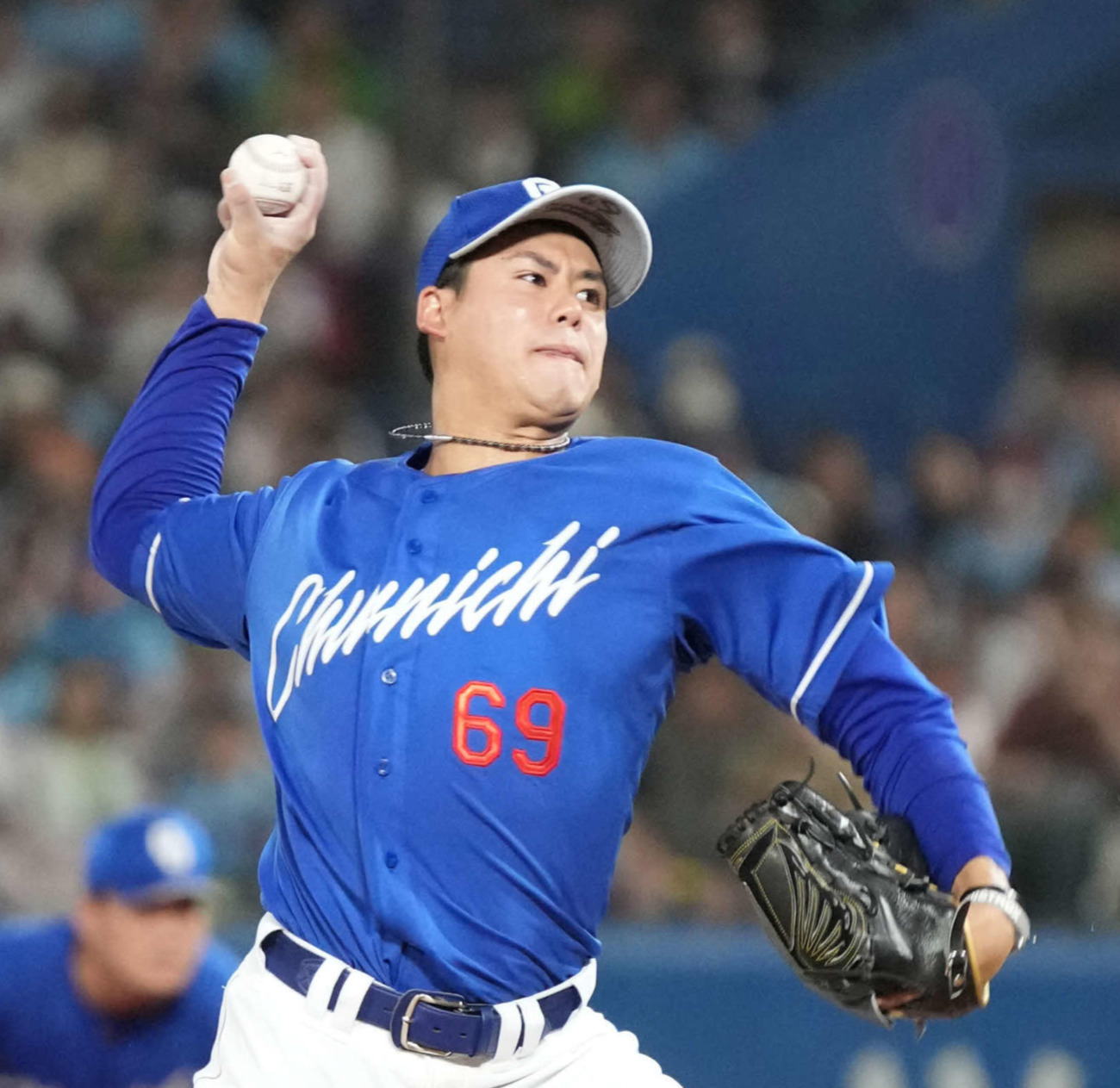 中日松木平優太（2024年8月14日撮影）