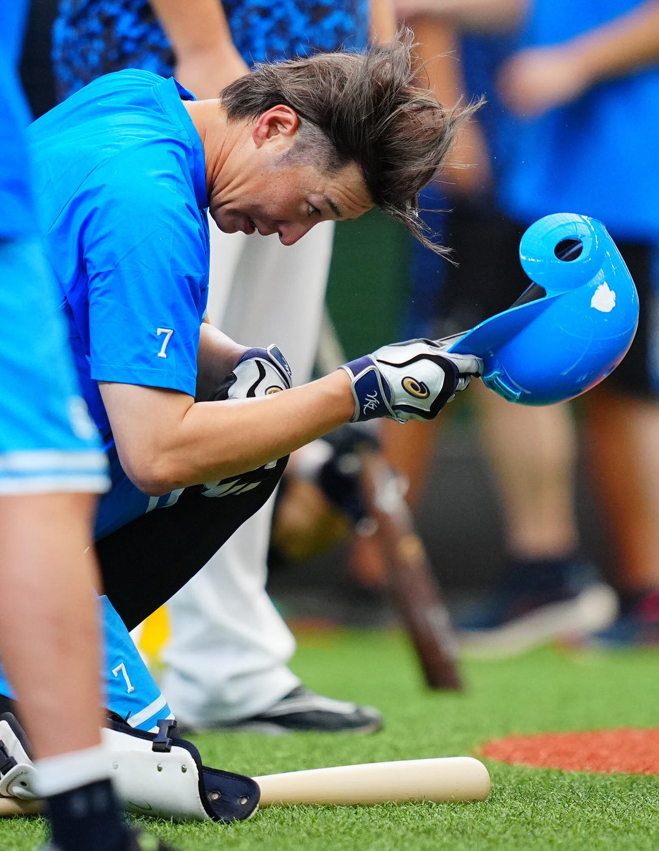 西武対ロッテ　試合前、打撃練習に臨む西武金子（撮影・垰建太）