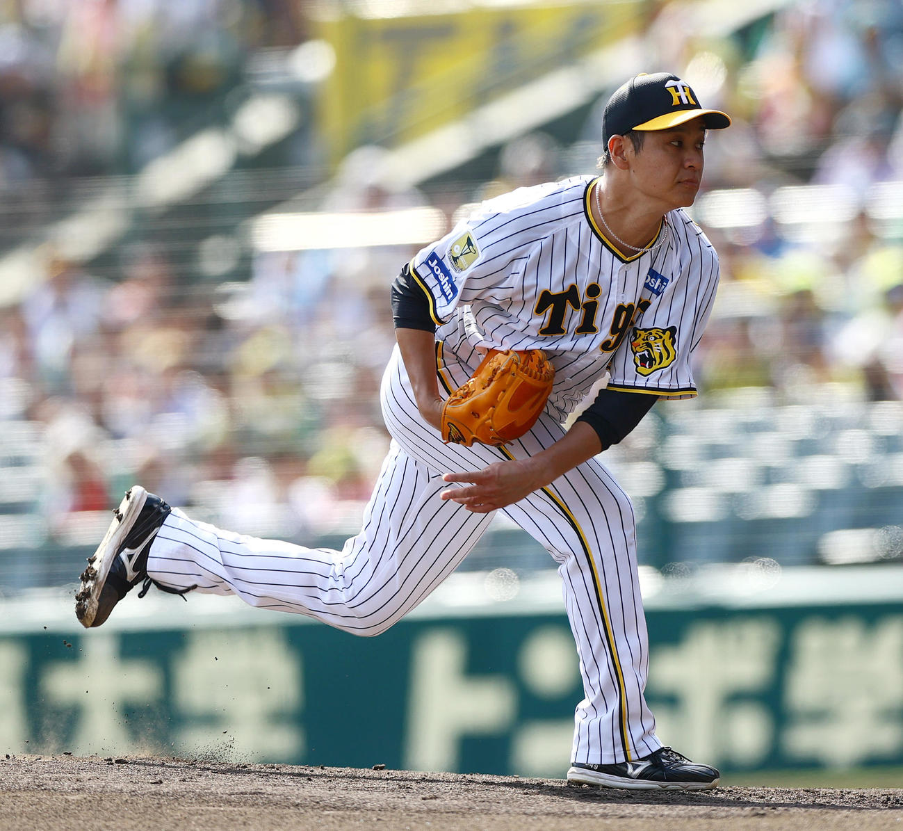 阪神対ヤクルト　阪神先発の大竹（撮影・上山淳一）