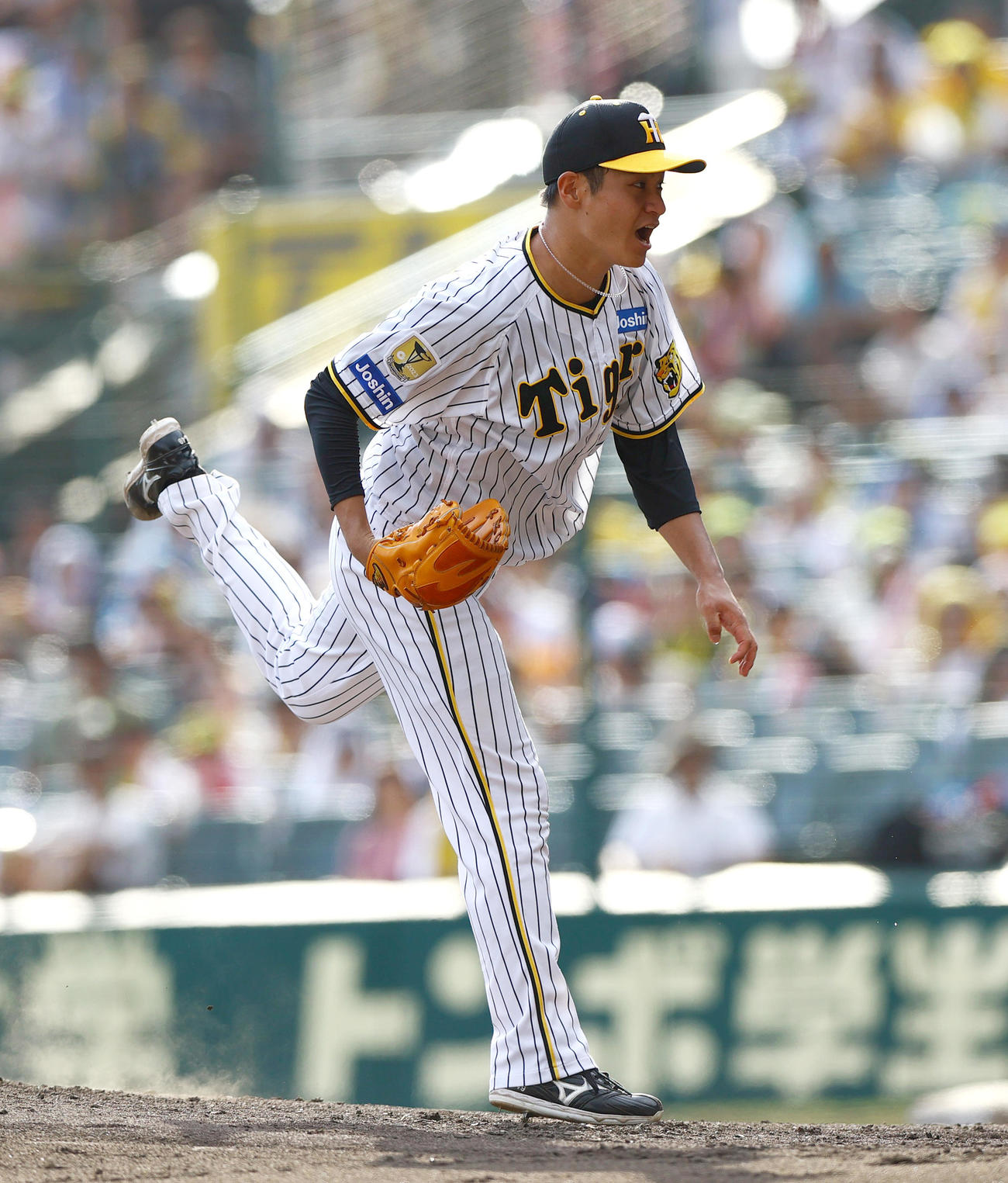 阪神対ヤクルト　力投する阪神大竹（撮影・上山淳一）