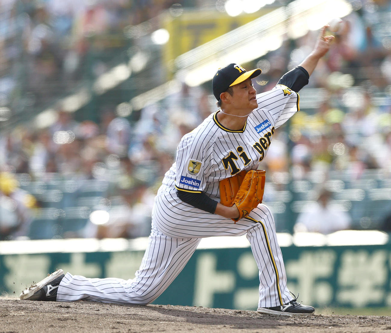 阪神対ヤクルト　力投する阪神大竹（撮影・上山淳一）