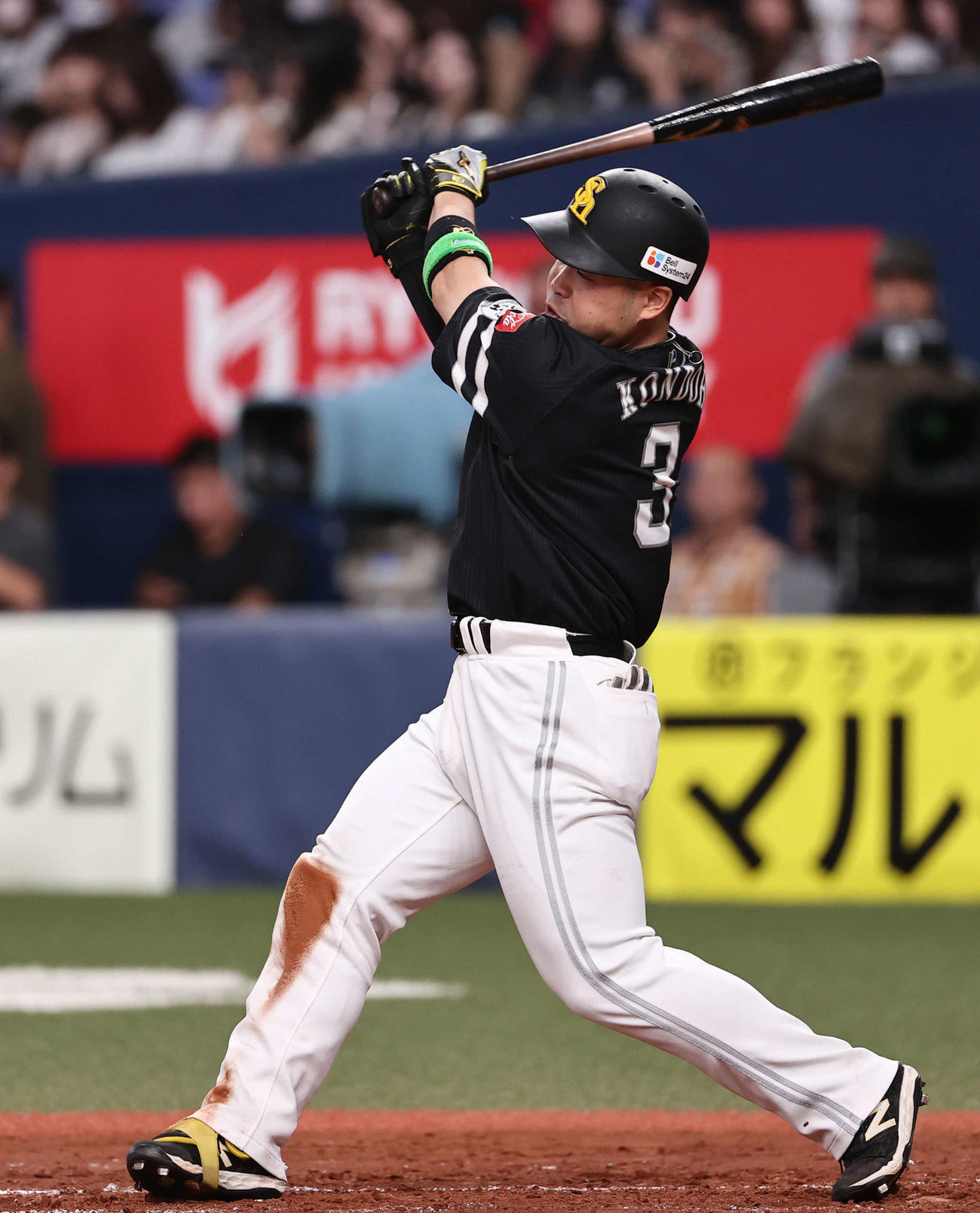 ソフトバンク近藤健介（2024年9月16日撮影）