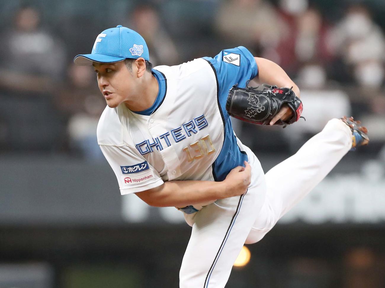 日本ハム鍵谷陽平（2024年3月撮影）