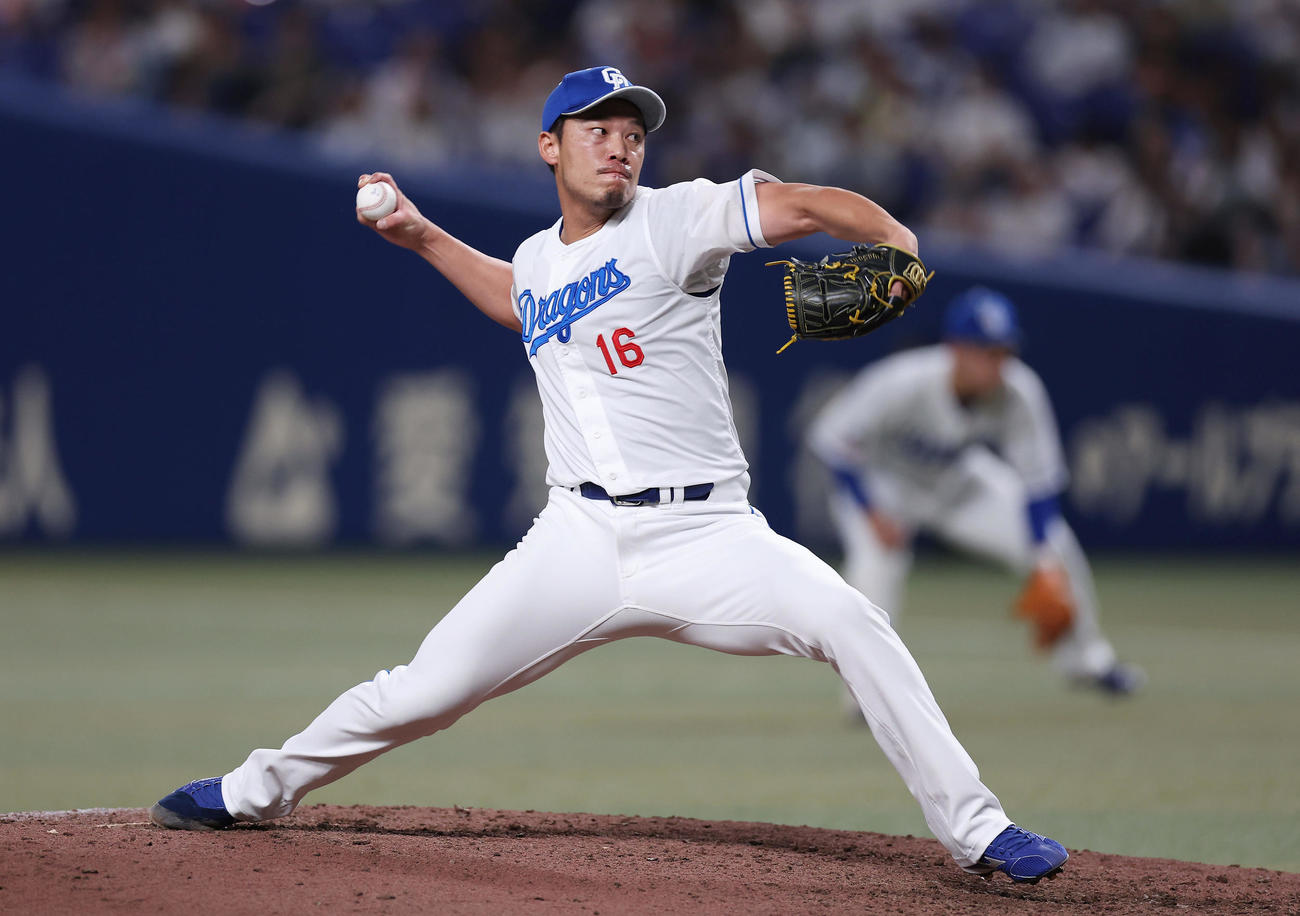 中日岩崎翔（2024年9月18日撮影）