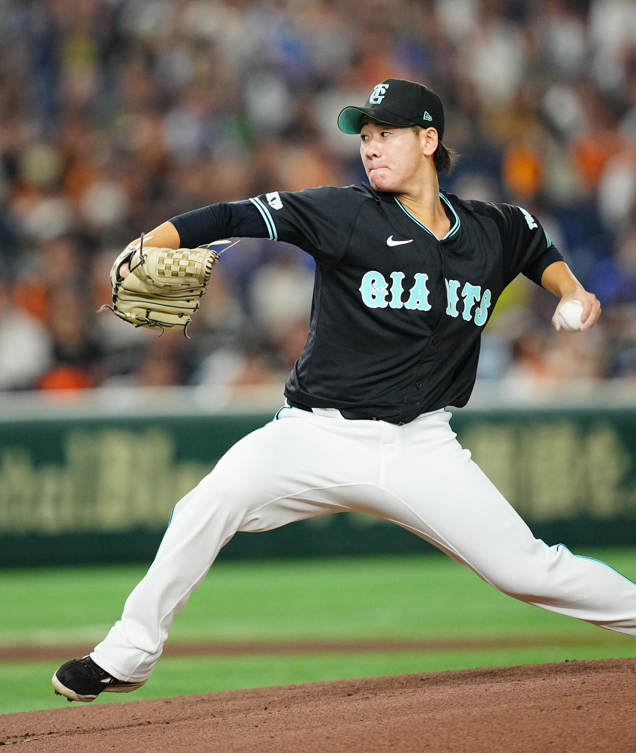 巨人井上温大（2024年9月7日撮影）