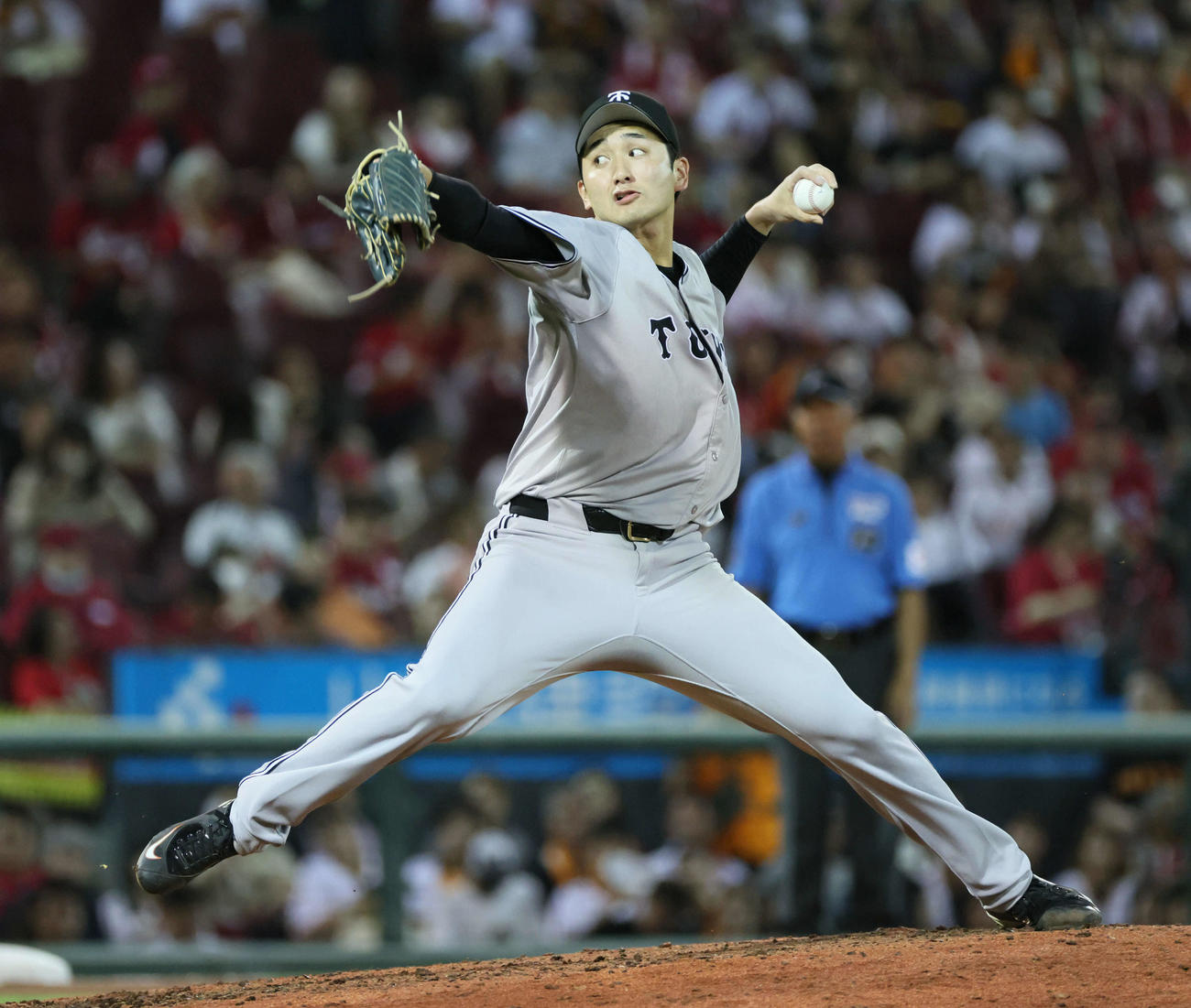 巨人横川凱（2024年9月10日撮影）