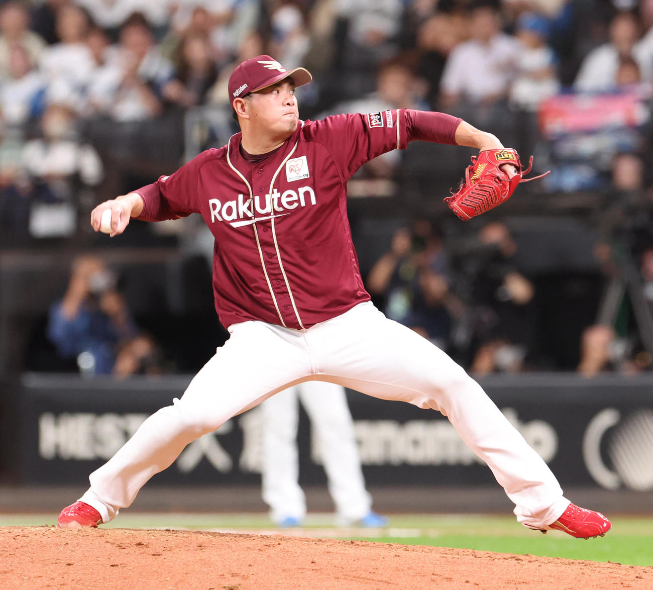 日本ハム対楽天　楽天3番手の宋家豪（撮影・佐藤翔太）