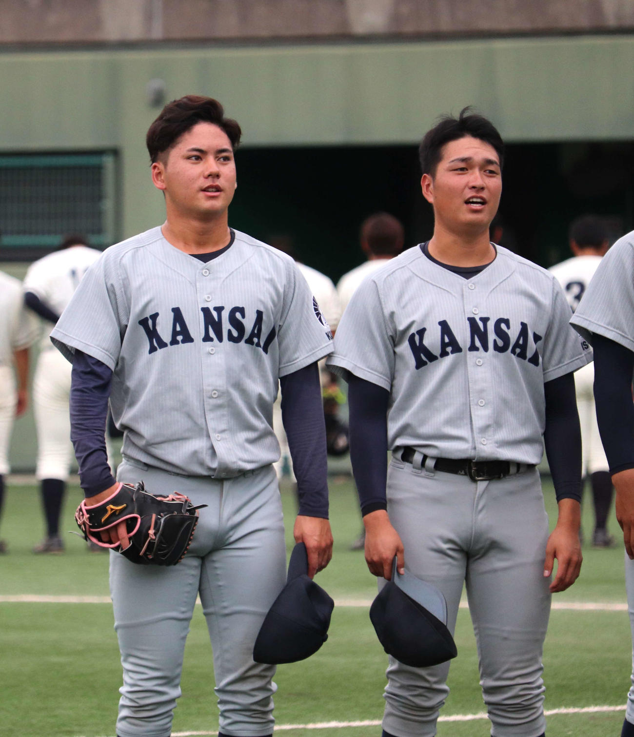同大との1回戦　同大との1回戦　関大の金丸（撮影・中島麗）