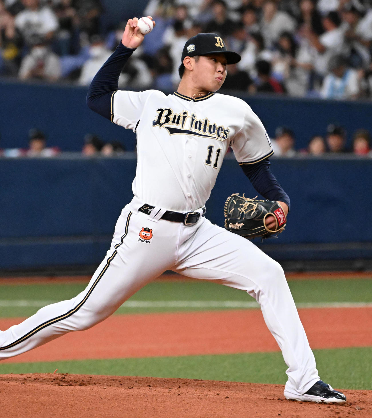 オリックス対日ハム　オリックス先発の山下（撮影・石井愛子）