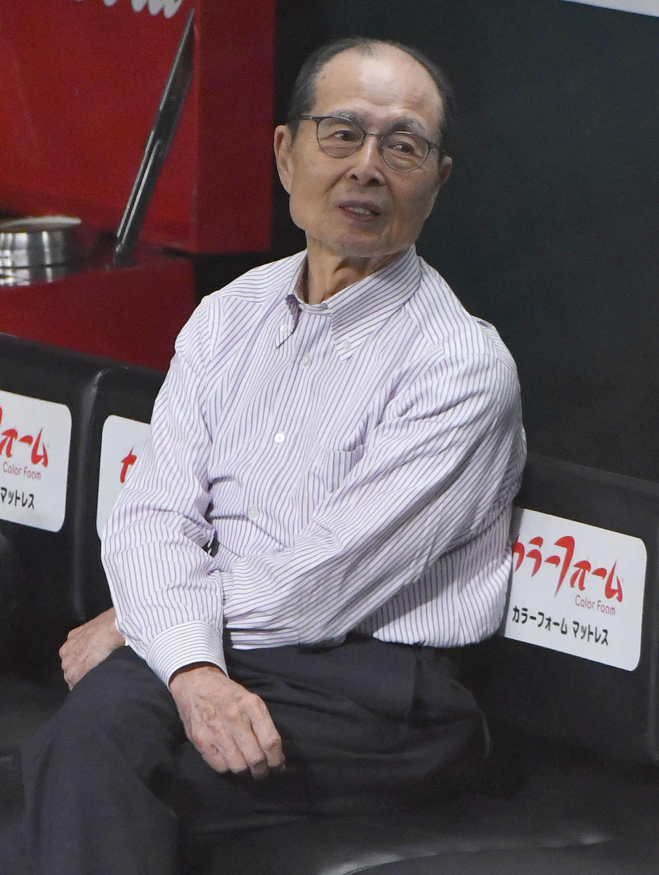 ソフトバンク対楽天　王球団会長（撮影・岩下翔太）