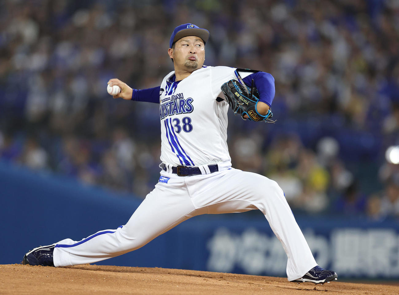 DeNA森唯斗（2024年9月20日撮影）